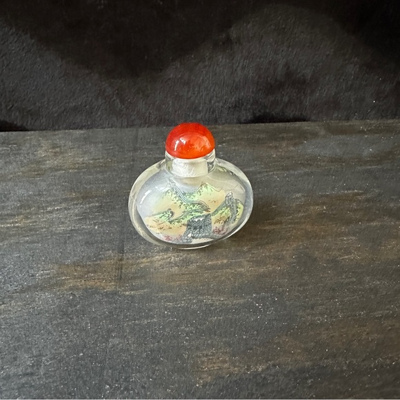 Chinese Snuff Bottle | Inside Hand Painting | Great Wall - Picture 4 of 10